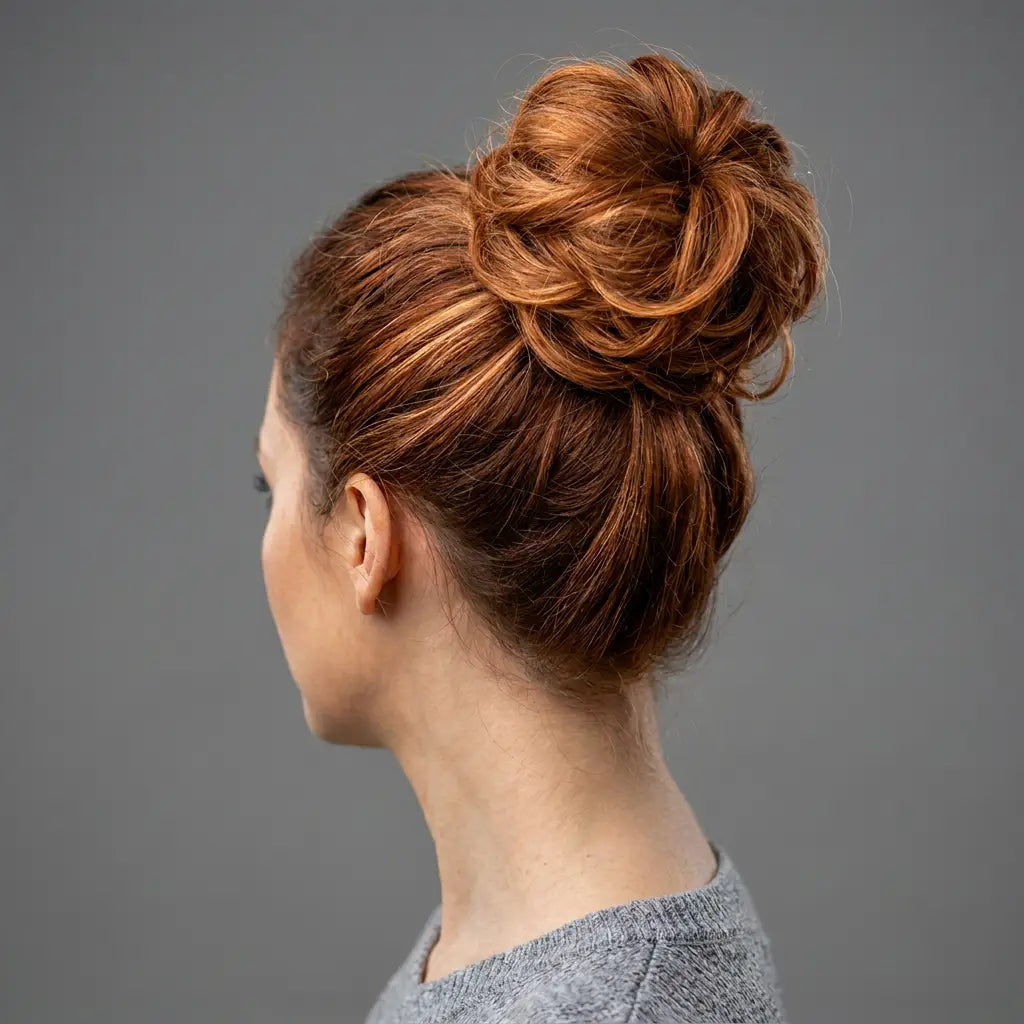 Small Messy hair Bun Hair Piece – Curly Synthetic Scrunchie