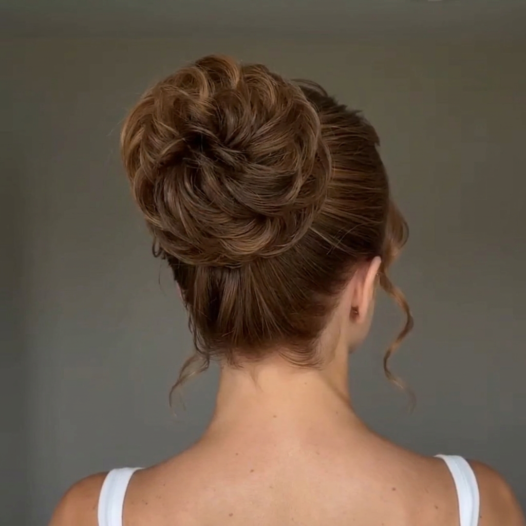 Large Messy Hair Bun Curly Synthetic hair