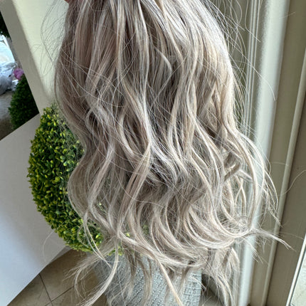 Tillstyle  ashblonde grey clip in ponytail claw clip pony tail ash brown grey