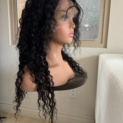 Deep body wave virgin human hair lace front wigs for women brazilian hair