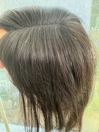 Till style remy human Hair Toppers for women black