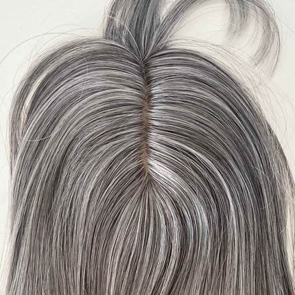 Tillstyle synthetic hair hair topper with bangs  clip in hair piece for thinning crown