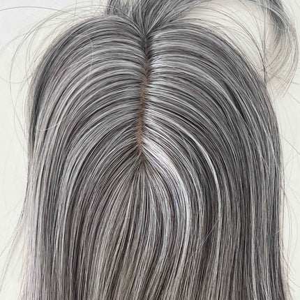 Tillstyle synthetic hair hair topper with bangs  clip in hair piece for thinning crown