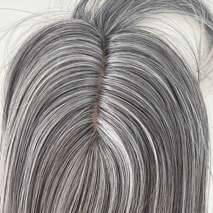 Tillstyle synthetic hair hair topper with bangs  clip in hair piece for thinning crown