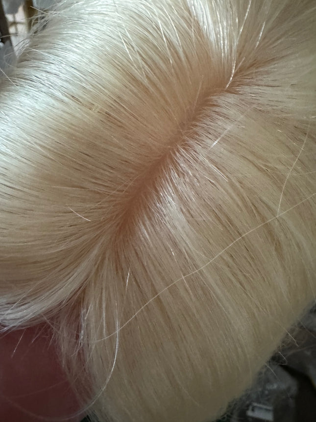 Till style remyhuman Hair Topper clip in hair topper for Women light Blonde