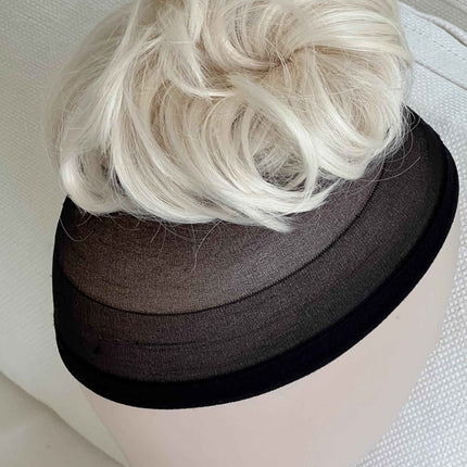 Tillstyle elastic messy bun hair piece curly hair bun pieces bleach blonde