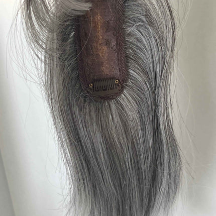 Tillstyle synthetic hair hair topper with bangs  clip in hair piece for thinning crown