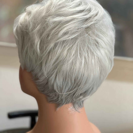 Tillstyle light silver layered wig /short pixy  wig