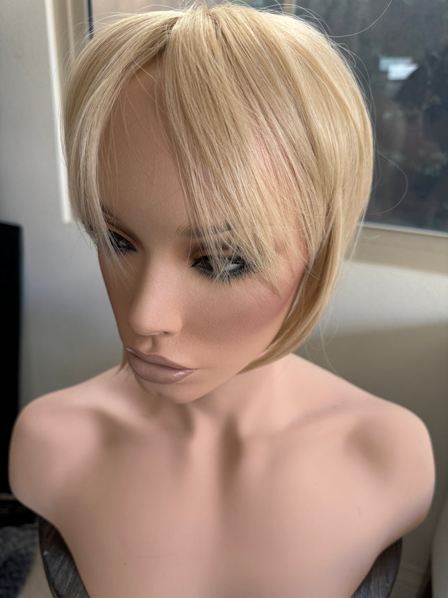 Tillstyle dirty blonde top hair piece honey blonde clip in hair toppers for thinning crown