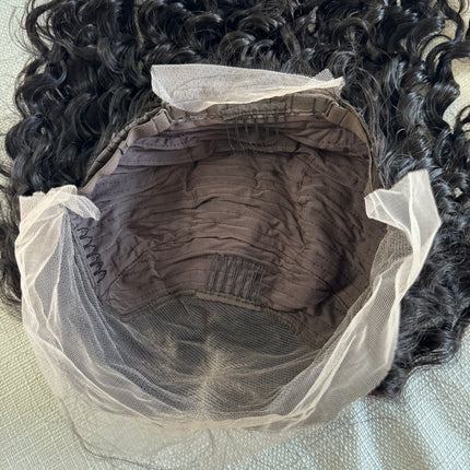 Black Human hair deep wave short curly bob wig for women pre-plucked baby hair