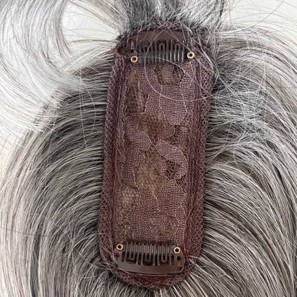 Tillstyle synthetic hair hair topper with bangs  clip in hair piece for thinning crown