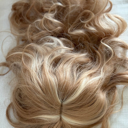 Tillstyle long  body wave wig blonde with highlights wig with bangs layered synthetic wig 22 inches