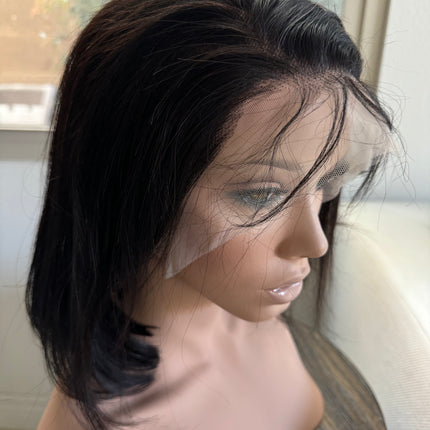Bob lace front wigs  100% human hair bob wigs glue-less preplucked baby hair