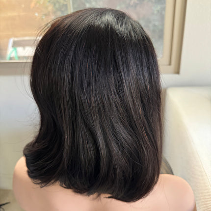 Bob lace front wigs  100% human hair bob wigs glue-less preplucked baby hair