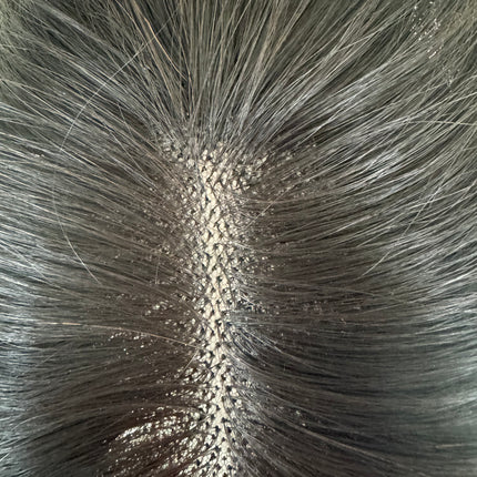 Till style remy human Hair Toppers for women  black