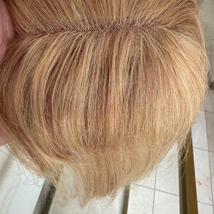 Till style remy human Hair Toppers for women honey blonde