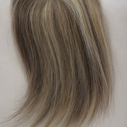 Human hair toppers for women ash blonde