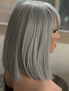 Tillstyle  grey  bob  wig with curtain bangs