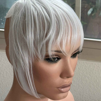 Tillstyle light grey  large clip in bangs thick bangs /thinning crown