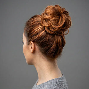 Small Messy hair Bun Hair Piece – Curly Synthetic Scrunchie