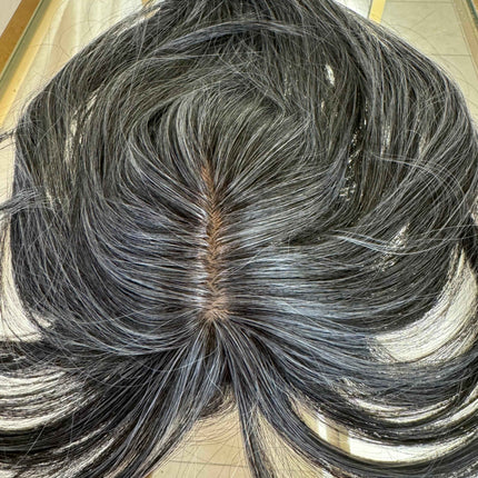 Till style grey  hair toppers for women with bangs