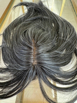 Till style grey  hair toppers for women with bangs