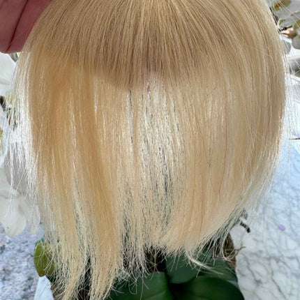 Tillstyle clip in human hair french bangs blonde