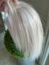 Tillstyle light platinum blonde white blonde clip in ponytail extension  straight hair clip in pony tail