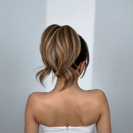 Short  clip in Ponytail straight  8 inch