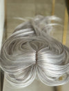 Till style white silver grey  hair toppers for women / layered /bangs