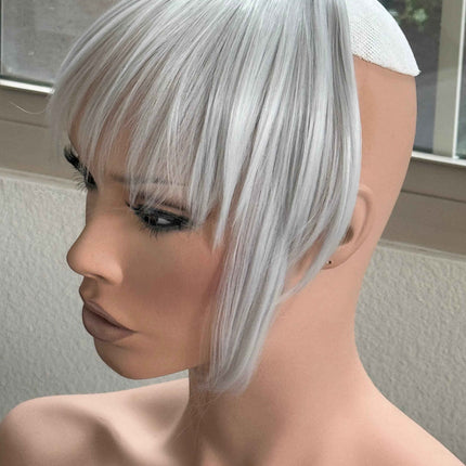 Tillstyle light grey  large clip in bangs thick bangs /thinning crown