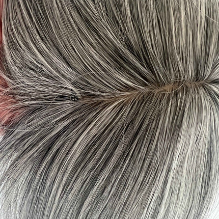 Till style  hair topper for women Grey Mix Salt and Pepper Brown