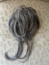 Tillstyle elastic hairbun scrunchie with bangs hair pieces for women thinning crown  salt n pepper