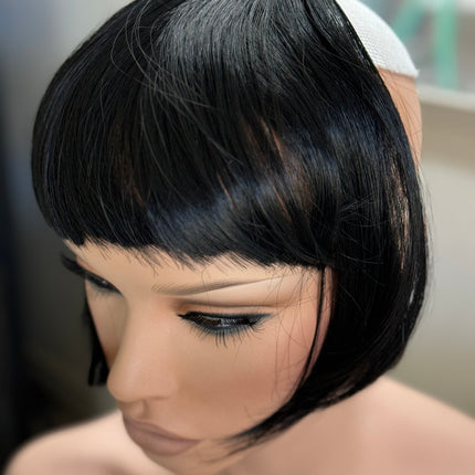 Tillstyle black clip in bangs for thinning crown natural looking bangs /short hair styles