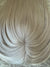 White blonde  /ice blonde virgin human hair topper base 3 x 5 mono mesh base clip in hair extensions