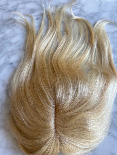 Tillstyle human hair  blonde clip in hair toppers for women
