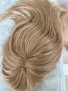 Tillstyle medium ash blonde hair topper for women with bangs/high quality synthetic hair