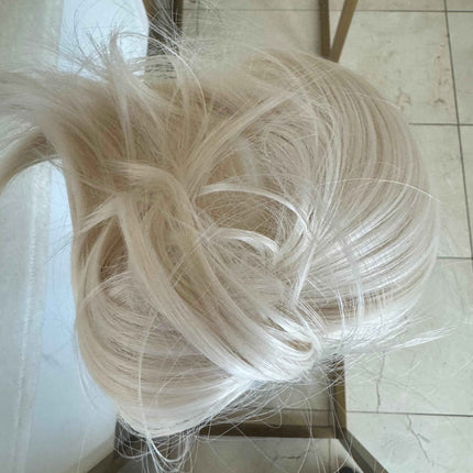 Tillstyle pale white straight hair bun