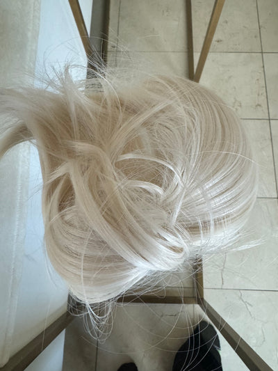 Tillstyle pale white straight hair bun