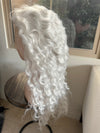 Tillstyle long platinum blonde wavy for women 26 inch curly wavy wig