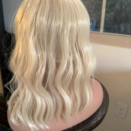 Till style  blonde  hair toppers for women  /bangs/body wave