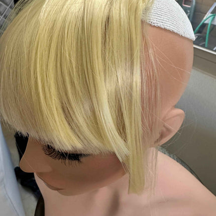 Tillstyle light blonde clip in bangs for women