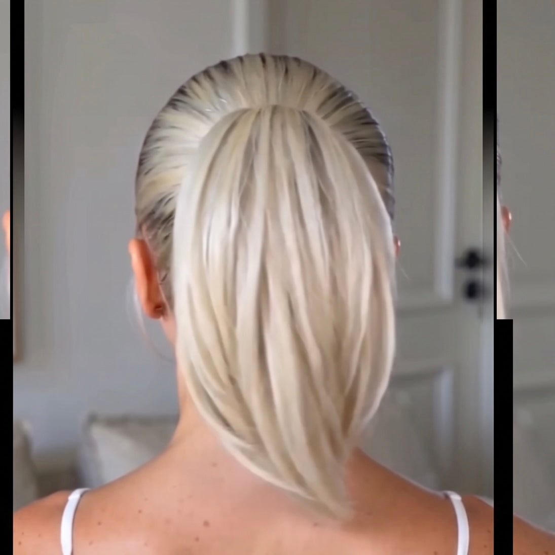 Short  clip in Ponytail straight  8 inch