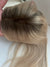 Human virgin hair clip in topper with mono base real part ombre with dark roots