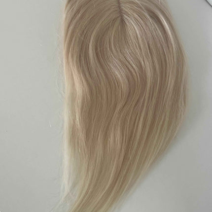 Tillstyle blonde human hair  blonde clip in hair toppers for women mono base