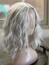 Tillstyle white wig for women water wave