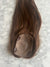 Tillstyle Medium caramel brown hair toppers/remy hair/ mono mesh base