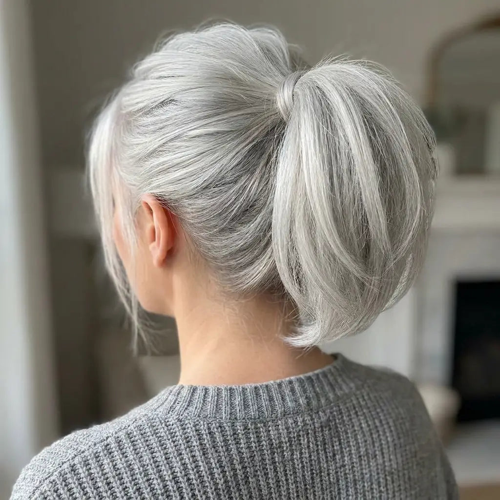 Short  clip in Ponytail 6 inch