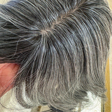 Till style grey  hair toppers for women with bangs