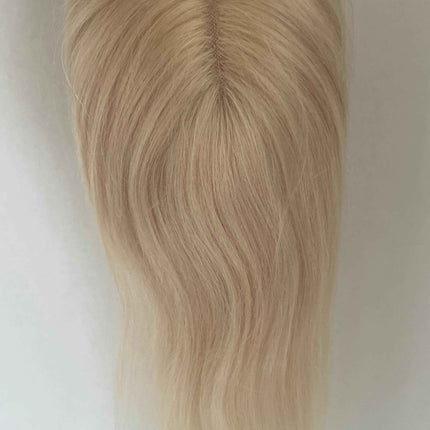 Tillstyle blonde human hair  blonde clip in hair toppers for women mono base